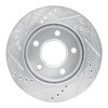 E-Line Drilled & Slotted Silver Brake Rotor, 1983-1996 GM, Position: Front Right - image 4