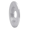 E-Line Drilled & Slotted Silver Brake Rotor, 1988-1994 GM, Position: Rear Left - image 1