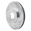 E-Line Drilled & Slotted Silver Brake Rotor, 1997-2005 GM, Position: Front Right - image 2