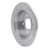E-Line Drilled & Slotted Silver Brake Rotor, 2006-2010 GM, Position: Rear Right - image 2