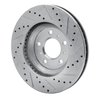 E-Line Drilled & Slotted Silver Brake Rotor, 2006-2016 GM, Position: Front Left - image 3