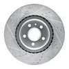 E-Line Drilled & Slotted Silver Brake Rotor, 2009-2017 GM, Position: Front Right - image 2