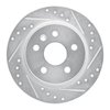 E-Line Drilled & Slotted Silver Brake Rotor, Fits Select GM, Position: Rear Right - image 2