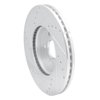 E-Line Drilled & Slotted Silver Brake Rotor, Fits Select GM, Position: Front Right - image 4