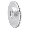 E-Line Drilled & Slotted Silver Brake Rotor, 2001-2007 GM, Position: Front Left - image 1