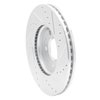 E-Line Drilled & Slotted Silver Brake Rotor, Fits Select GM, Position: Front Left - image 2