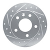 E-Line Drilled & Slotted Silver Brake Rotor, Fits Select GM, Position: Rear Left - image 1