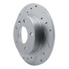 E-Line Drilled & Slotted Silver Brake Rotor, Fits Select GM, Position: Rear Left - image 2