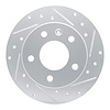 E-Line Drilled & Slotted Silver Brake Rotor, Fits Select GM, Position: Rear Right - image 1