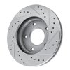 E-Line Drilled & Slotted Silver Brake Rotor, 1969-1978 GM, Position: Front Left, Rear Left - image 4