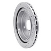 E-Line Drilled & Slotted Silver Brake Rotor, 1997-2013 GM, Position: Rear Right - image 1