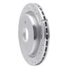 E-Line Drilled & Slotted Silver Brake Rotor, 1997-2013 GM, Position: Rear Right - image 2