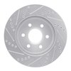 E-Line Drilled & Slotted Silver Brake Rotor, 1998-1999 GM, Position: Front Right - image 3
