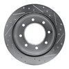 E-Line Drilled & Slotted Silver Brake Rotor, 2000-2011 GM, Position: Rear Left - image 4