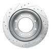 E-Line Drilled & Slotted Silver Brake Rotor, 2000-2011 GM, Position: Rear Right - image 2
