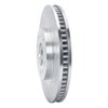 E-Line Drilled & Slotted Silver Brake Rotor, 2003-2007 GM, Position: Front Right - image 2