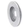 E-Line Drilled & Slotted Silver Brake Rotor, 2003-2008 GM, Position: Front Right - image 2