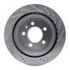 E-Line Drilled & Slotted Silver Brake Rotor, 2003-2011 GM, Position: Rear Left - image 4