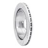 E-Line Drilled & Slotted Silver Brake Rotor, 2003-2011 GM, Position: Rear Right - image 2