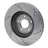 E-Line Drilled & Slotted Silver Brake Rotor, 2004-2008 GM, Position: Front Left - image 4