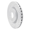 E-Line Drilled & Slotted Silver Brake Rotor, 2005-2013 GM, Position: Front Left - image 1