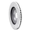 E-Line Drilled & Slotted Silver Brake Rotor, 2006-2016 GM, Position: Front Right - image 1