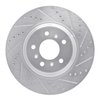 E-Line Drilled & Slotted Silver Brake Rotor, 2006-2016 GM, Position: Front Right - image 2