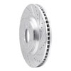 E-Line Drilled & Slotted Silver Brake Rotor, 2006-2016 GM, Position: Front Right - image 3