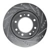E-Line Drilled & Slotted Silver Brake Rotor, 2006-2011 GM, Position: Front Left - image 4