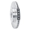E-Line Drilled & Slotted Silver Brake Rotor, 2008-2014 GM, Position: Front Right - image 4