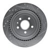 E-Line Drilled & Slotted Silver Brake Rotor, 2008-2014 GM, Position: Rear Left - image 4