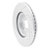 E-Line Drilled & Slotted Silver Brake Rotor, 2008-2017 GM, Position: Front Right - image 4