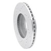 E-Line Drilled & Slotted Silver Brake Rotor, 2009-2011 GM, Position: Front Right - image 4