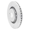 E-Line Drilled & Slotted Silver Brake Rotor, 2009-2015 GM, Position: Front Left - image 4