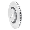 E-Line Drilled & Slotted Silver Brake Rotor, 2009-2015 GM, Position: Front Right - image 1