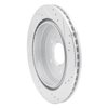 E-Line Drilled & Slotted Silver Brake Rotor, 2013-2019 GM, Position: Rear Left - image 2