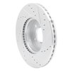 E-Line Drilled & Slotted Silver Brake Rotor, Fits Select GM, Position: Front Left - image 4