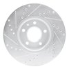 E-Line Drilled & Slotted Silver Brake Rotor, Fits Select GM, Position: Front Right - image 2
