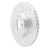 E-Line Drilled & Slotted Silver Brake Rotor, Fits Select GM, Position: Front Right - image 4