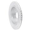 E-Line Drilled & Slotted Silver Brake Rotor, 2013-2019 GM, Position: Rear Right - image 4