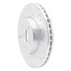 E-Line Drilled & Slotted Silver Brake Rotor, Fits Select GM, Position: Front Right - image 2