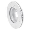 E-Line Drilled & Slotted Silver Brake Rotor, Fits Select GM, Position: Front Right - image 3