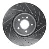E-Line Drilled & Slotted Silver Brake Rotor, 2014-2019 GM, Position: Front Left - image 3