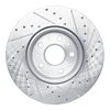 E-Line Drilled & Slotted Silver Brake Rotor, 2014-2020 GM, Position: Front Left - image 3
