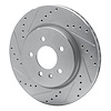 E-Line Drilled & Slotted Silver Brake Rotor, 2016-2020 GM, Position: Rear Left - image 1