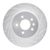 E-Line Drilled & Slotted Silver Brake Rotor, 2016-2020 GM, Position: Rear Right - image 3