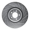 E-Line Drilled & Slotted Silver Brake Rotor, 2016-2020 GM, Position: Front Left - image 4