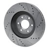 E-Line Drilled & Slotted Silver Brake Rotor, 2004-2009 GM, Position: Front Left - image 2