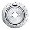 E-Line Drilled & Slotted Silver Brake Rotor, 2010-2016 GM, Position: Rear Right - image 1