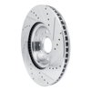 E-Line Drilled & Slotted Silver Brake Rotor, Fits Select GM, Position: Front Left - image 4